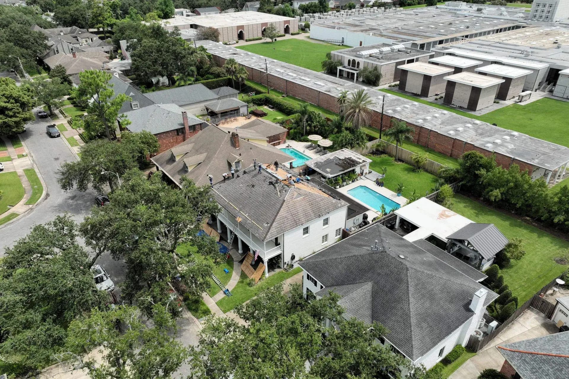 Finished roof on an Old Metairie home by Lapeyre Roofing