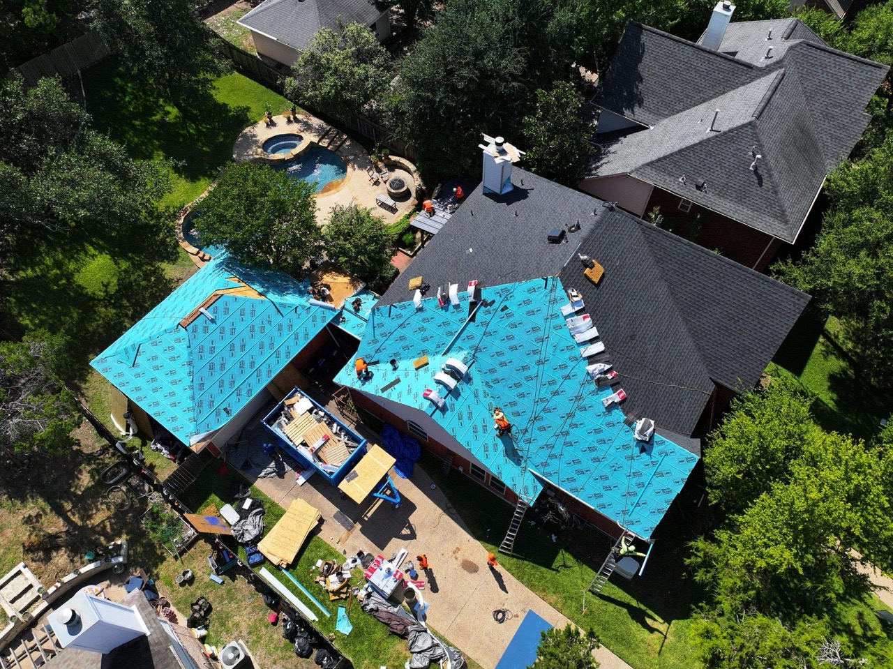 Residential roof in Austin, TX