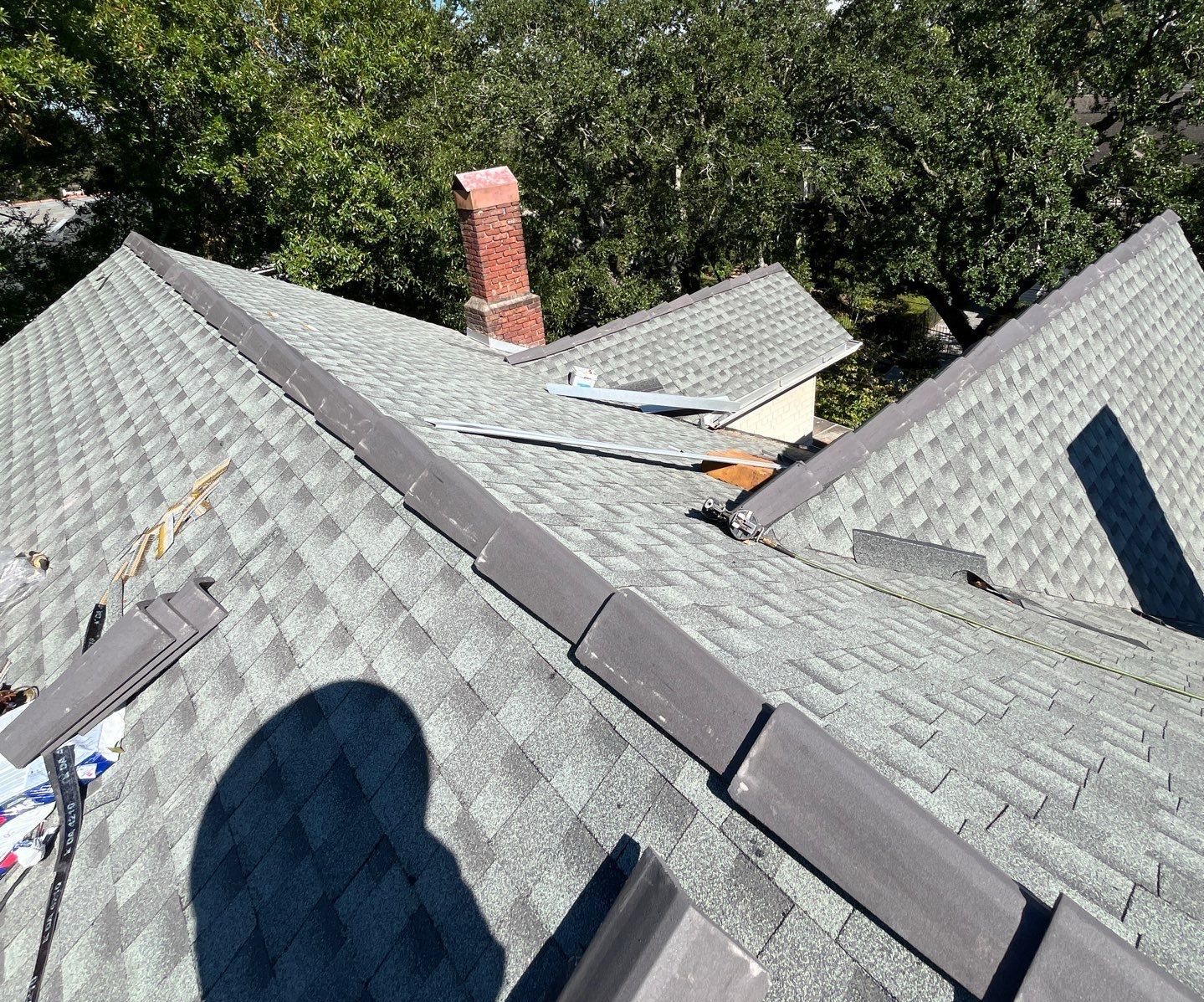 Roofer installing a fortified roof.